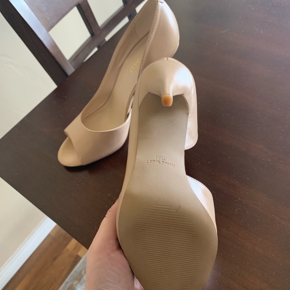 Nine West Beige open toe D’orsay heels - Picture 4 of 5